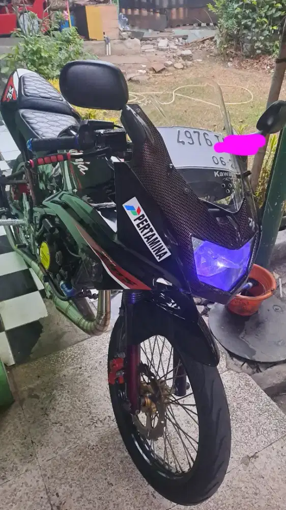 NINJA KRR NEW Modif simple mesin ori halus B DKI lengkap full set