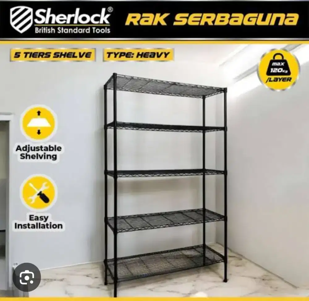 Rak serbaguna sherlocl 5 susun
