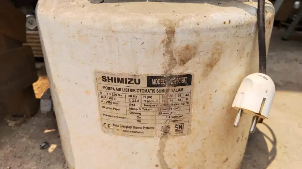 Jual pompa air jetpump sumur dalam Shimizu pc-250 bit