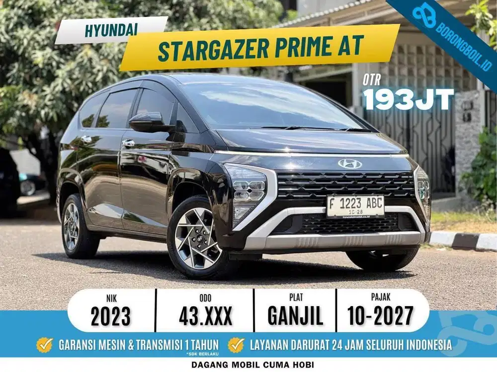 TERMURAH Hyundai Stargazer prime at 2023 hitam