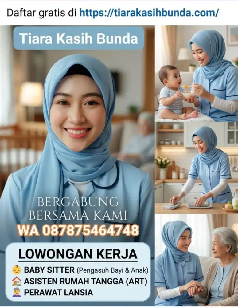 Banyak Job Baby Sitter ART & Perawat Lansia Terpercaya Terakreditasi