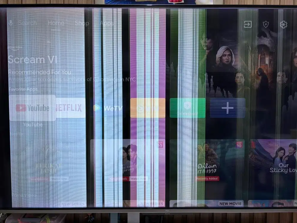 TCL 65 inci bekas pakai
