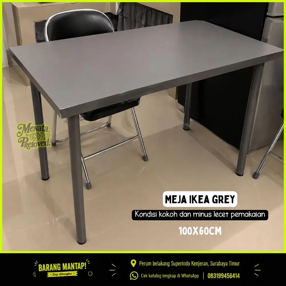 Meja IKEA grey 100x60cm