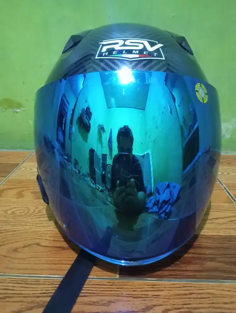 Jual helm RSV SV 300 original full karbon  double visor size XXL