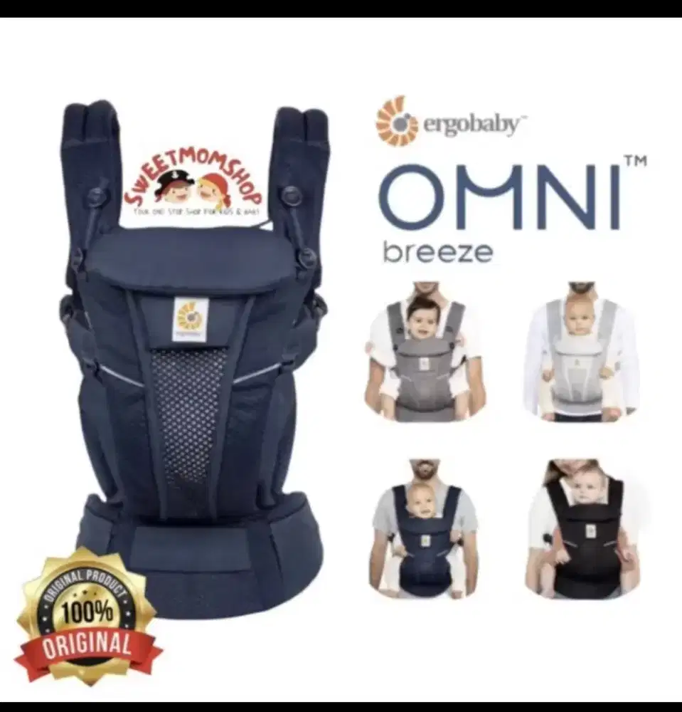 Ergobaby Omni Breeze Baby Carrier - Gendongan Bayi Bekas 1x Pakai