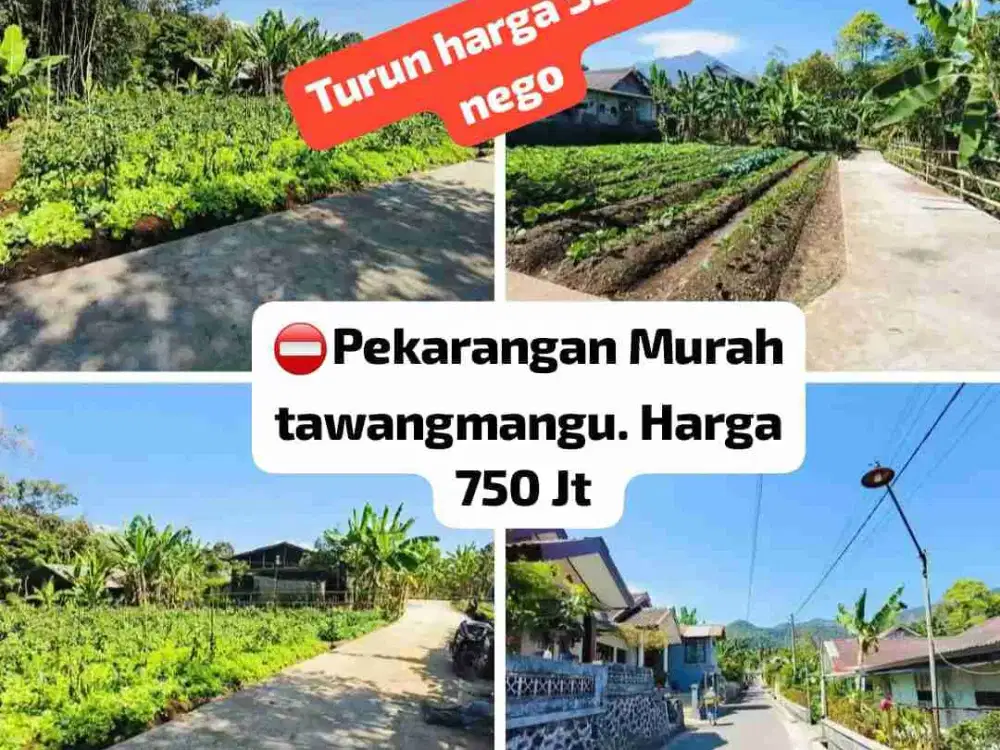 Tanah pekarangan Murah tawangmangu Karanganyar