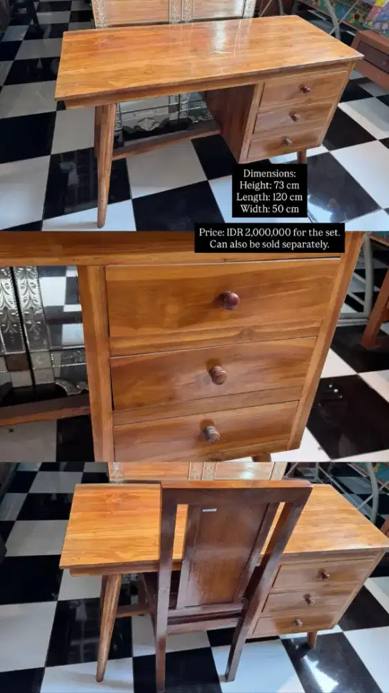 Meja cabinet teak wood