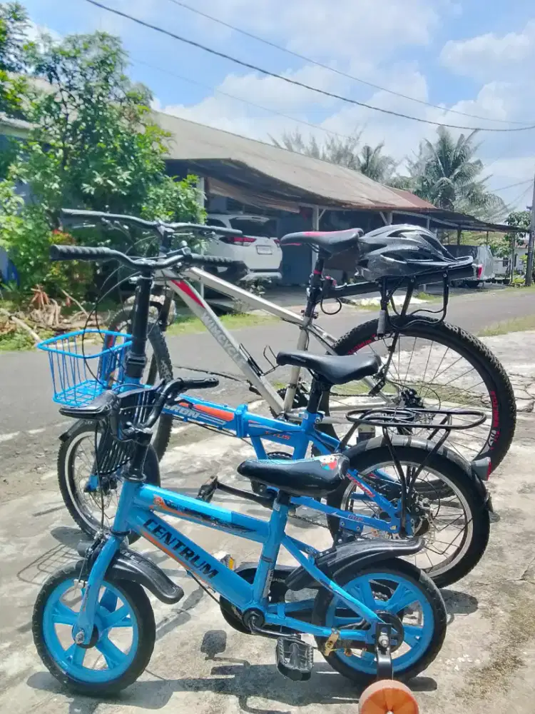 Dijual 3 Sepeda Dewasa +helm dan Sepeda Anak