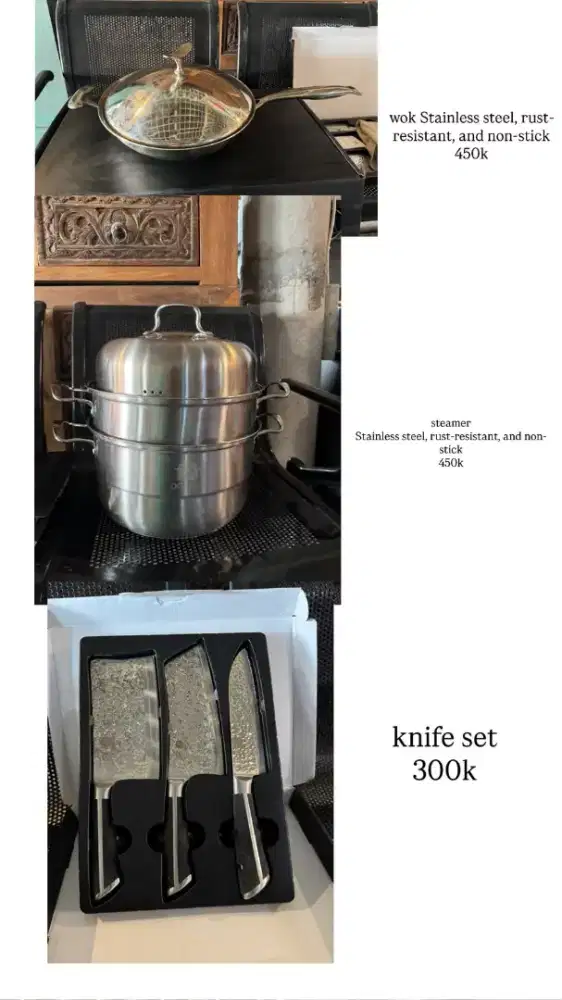 Wok kitchen set