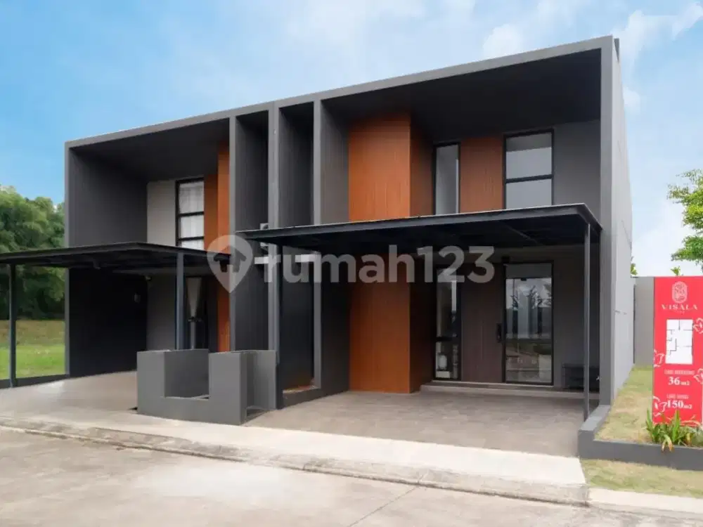 Dijual Rumah View Danau di Grand Residence City Cluster Visala Lake, Bekasi, Jawa Barat !!