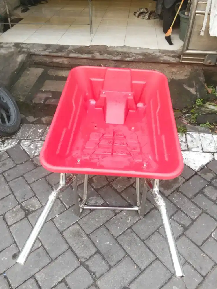 Baru Gerobak Sorong Rangka Stainless