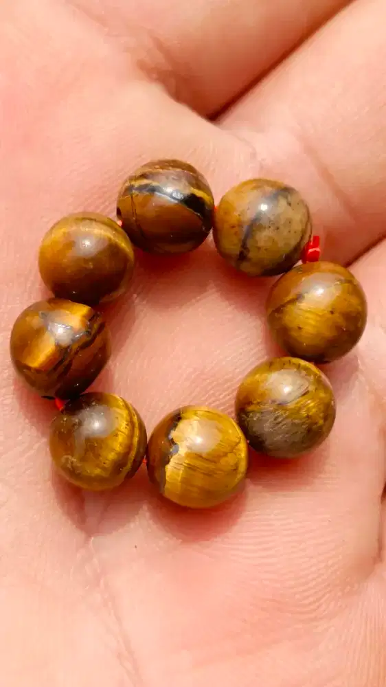 Cincin Batu Natural Tiger's Eye Origin South Africa BerCertificate