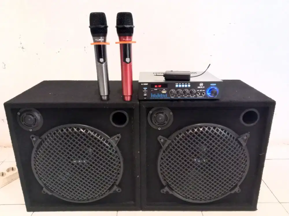 Paket sound system karaoke 12 in wireless