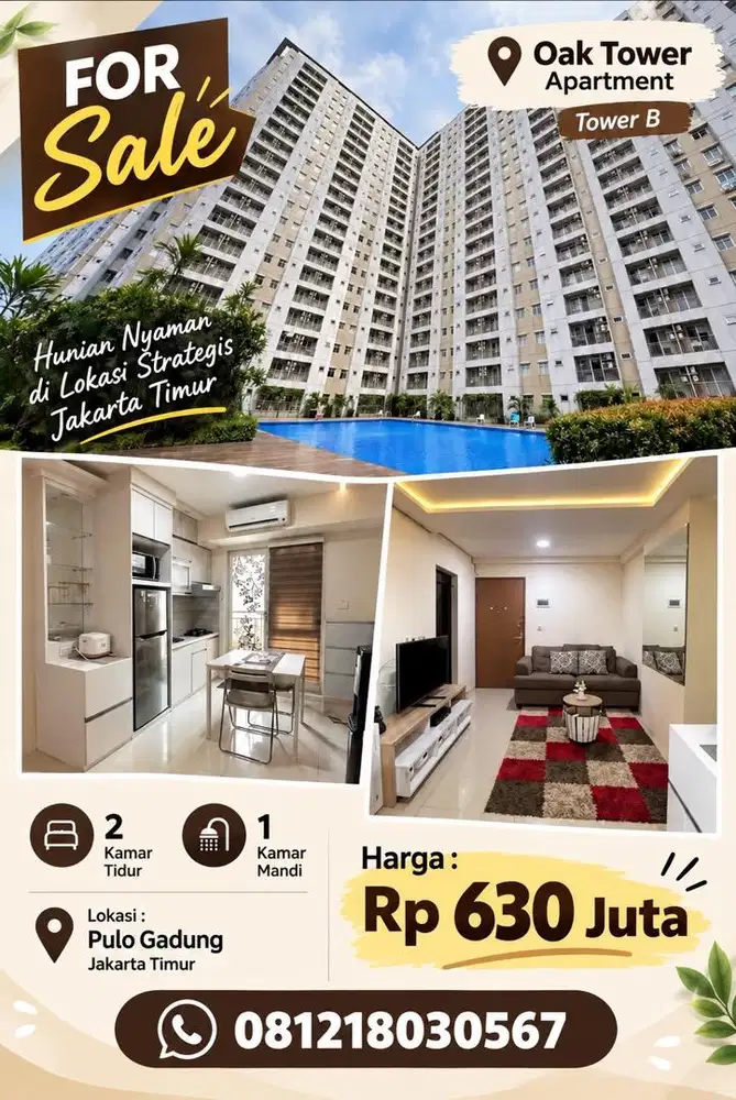 Dijual cepat apartment full furnish