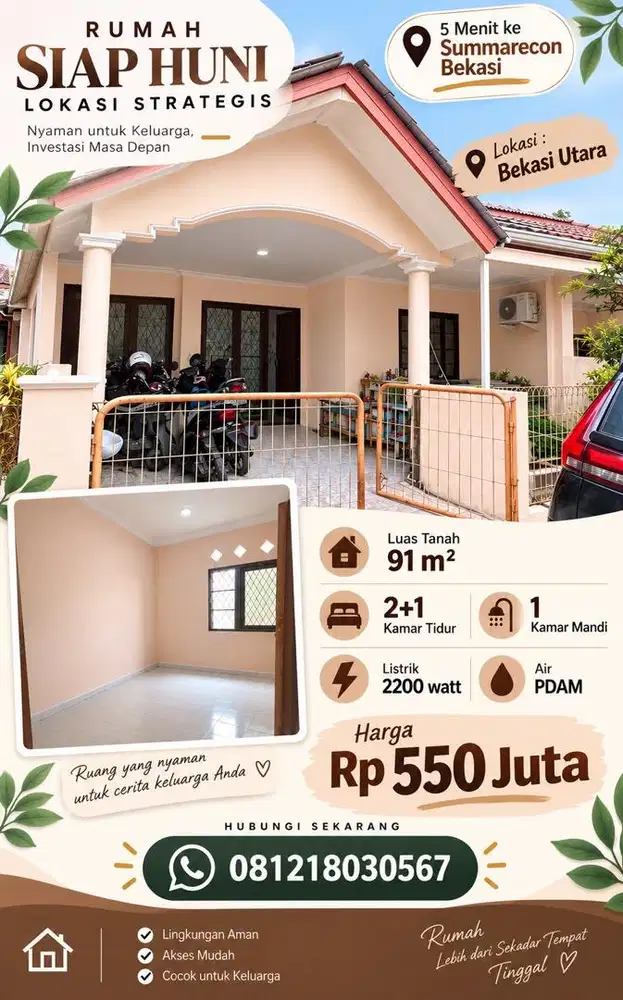 Rumah di jual cepat ( harga sudah include semua, baca deskripsi)