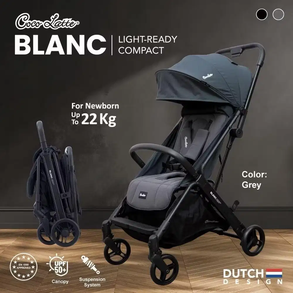 WTS Cocolatte Blanc Stroller - Black