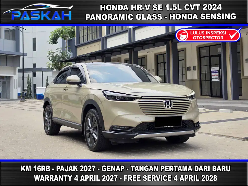 PANORAMIC Km 16rb PAJAK april 2027 BUNGA 4% HONDA HRV SE 2024 SENSING