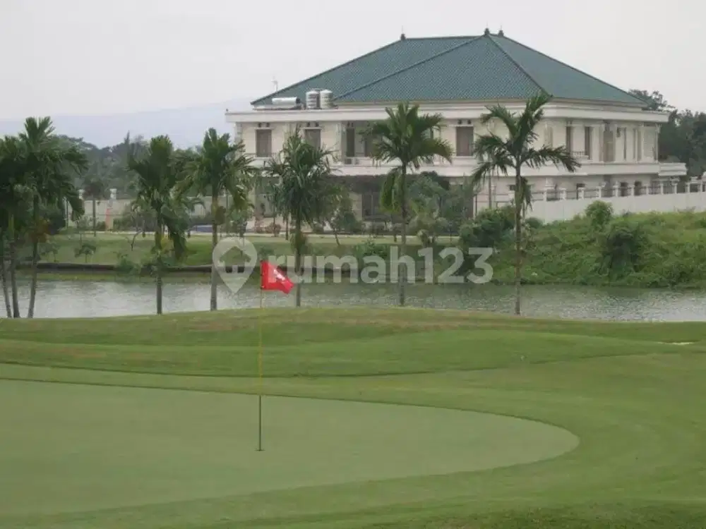 Dijual Kavling Golf Luas 1532 M2 Backyard Danau dan Padang Golf