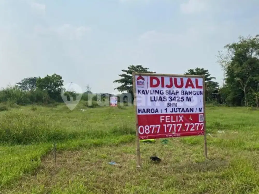 Dijual Cepat Kavling Siap Bangun Luas 3425M2posisi Hoek
