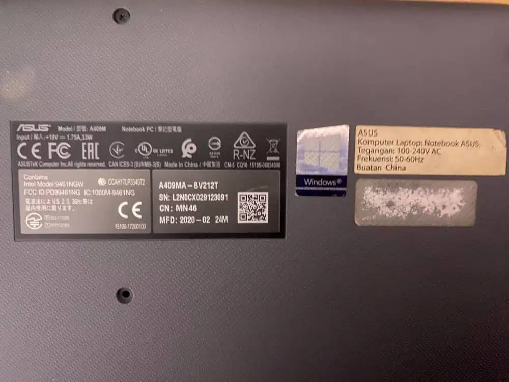 Laptop ASUS Tipe A409M