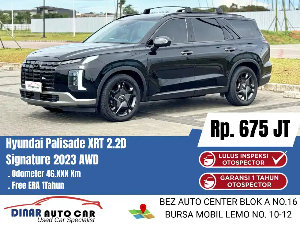(46Rb) Palisade Signature AWD 2023 At Matic Warenty On 40Jt*Dinar auto
