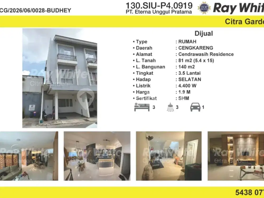 Jual Rumah Bagus Murah Stratgis Dekat Toll SHM Jakbar 28Budhey
