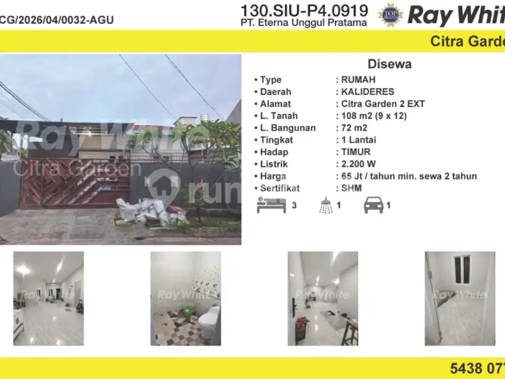 Disewakan Rumah Bagus Murah Siap Huni Citra 2 Ext Jakbar0032-Agu