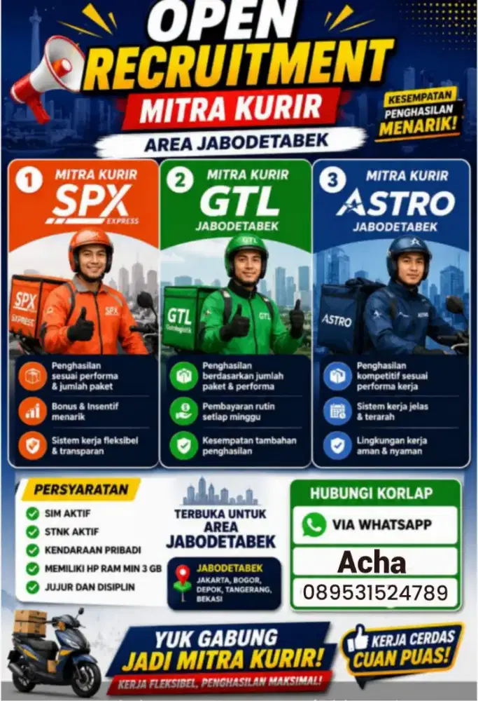 Kurir paket dan kurir barang