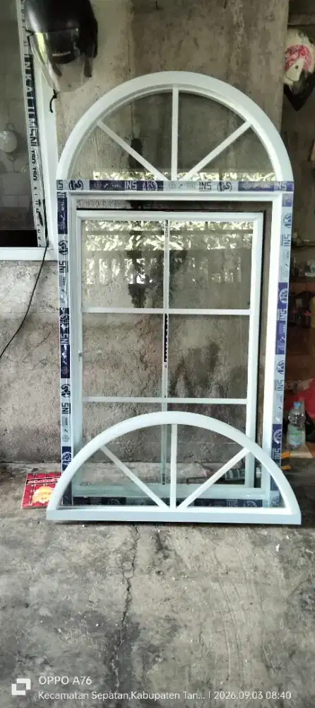 Kusen pintu jendela kaca aluminium