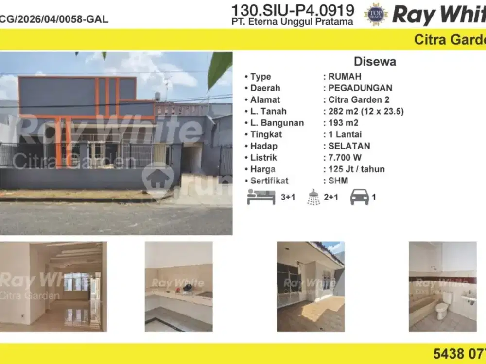Disewakan Rumah Bagus Terenovasi Citra 2 Jakbar 0058-Gal