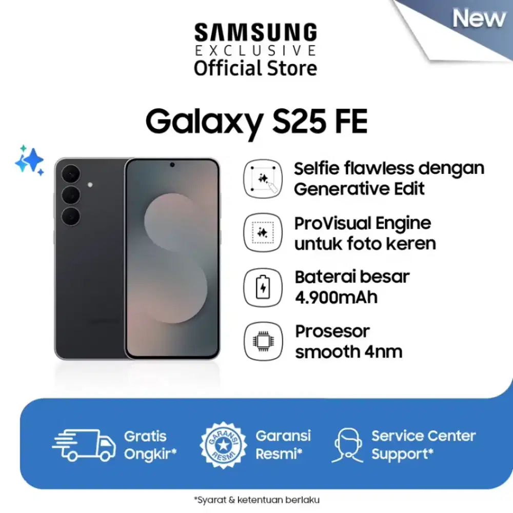 Samsung S25 FE 5G Garansi Resmi 1 tahun