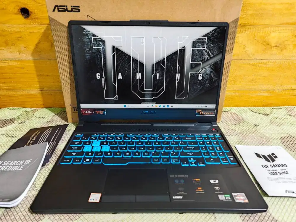 ASUS TUF FA506ICB Ryzen 7-4800H RAM 16GB SSD 512GB RTX 3050 100% MULUS