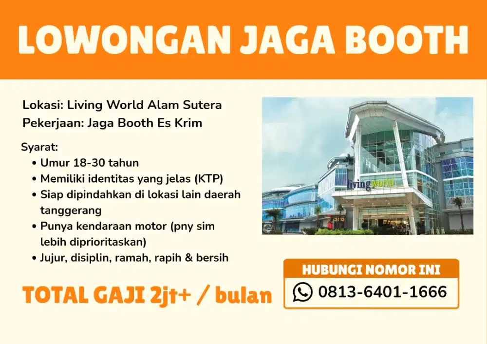 LOWONGAN JAGA TENANT ES KRIM