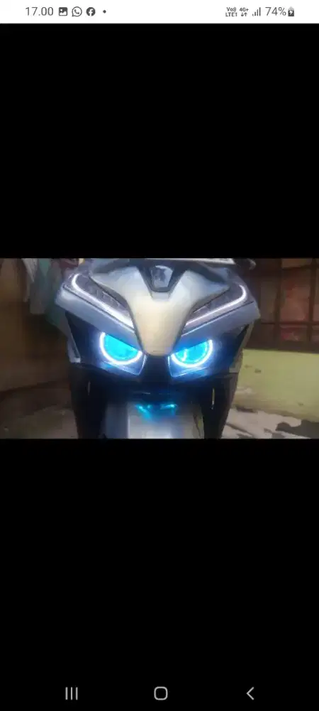 Lampu bilet ice blue AH1