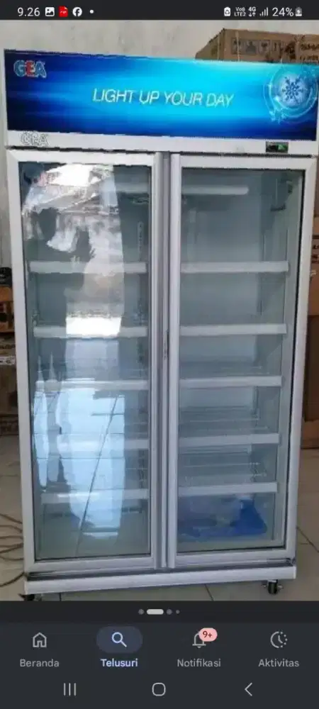 showcase 2 pintu GEA