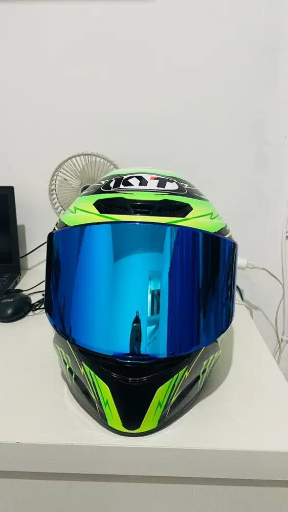 JUAL CEPAT HELM KYT TT COURSE UKURAN M FREE 3 VISOR