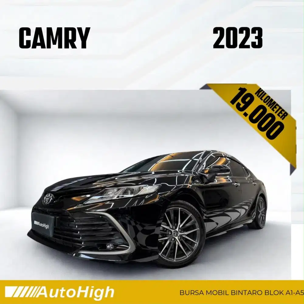 DP10% [Km19.000] Camry V 2023 Black Reg 2024 #AUTOHIGH