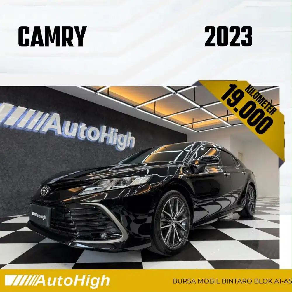 DP10% [Km19.000] Camry V 2023 Black Reg 2022 #AUTOHIGH