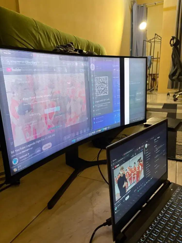 monitor xiaomi mi Curved Gaming 34inc 4k 144hz ultrawide lengkung