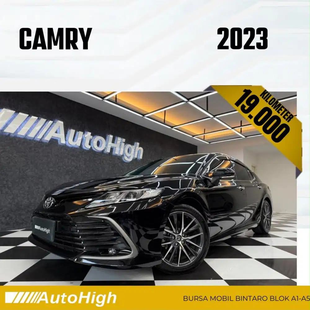 DP10% [Km19.000] Camry V 2023 Black Reg 2022 #AUTOHIGH