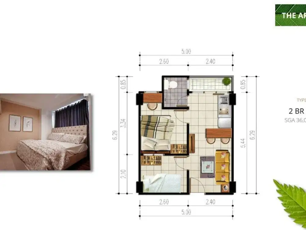 Jual Tanpa DP apartemen bintaro parkview siap huni free sertifikat dan semua biaya 3 juta/bulan