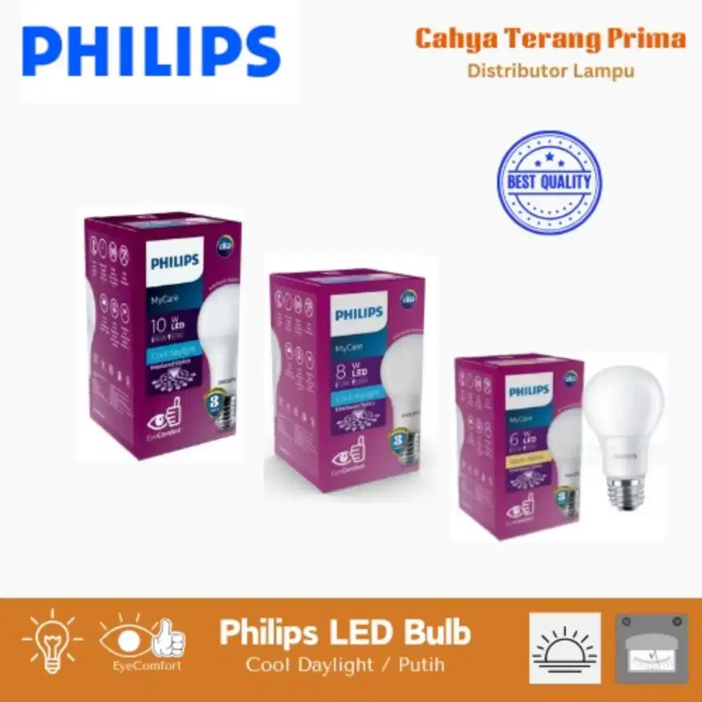 Lampu Philips MyCare 6, 8, 10 Watt