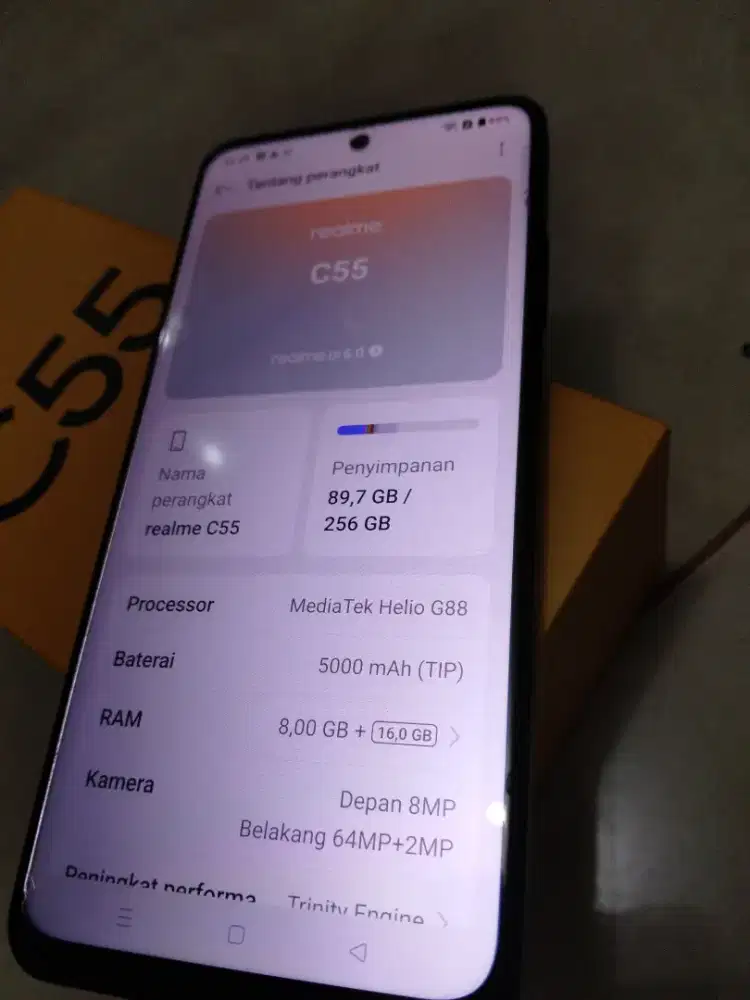 Hp realme C55 Ram 8/256 mulus full ori