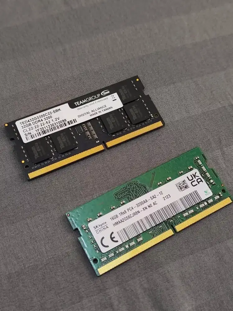 JUAL RAM TeamGroup dan Hynix Laptop DDR4 3200 Siap Pakai