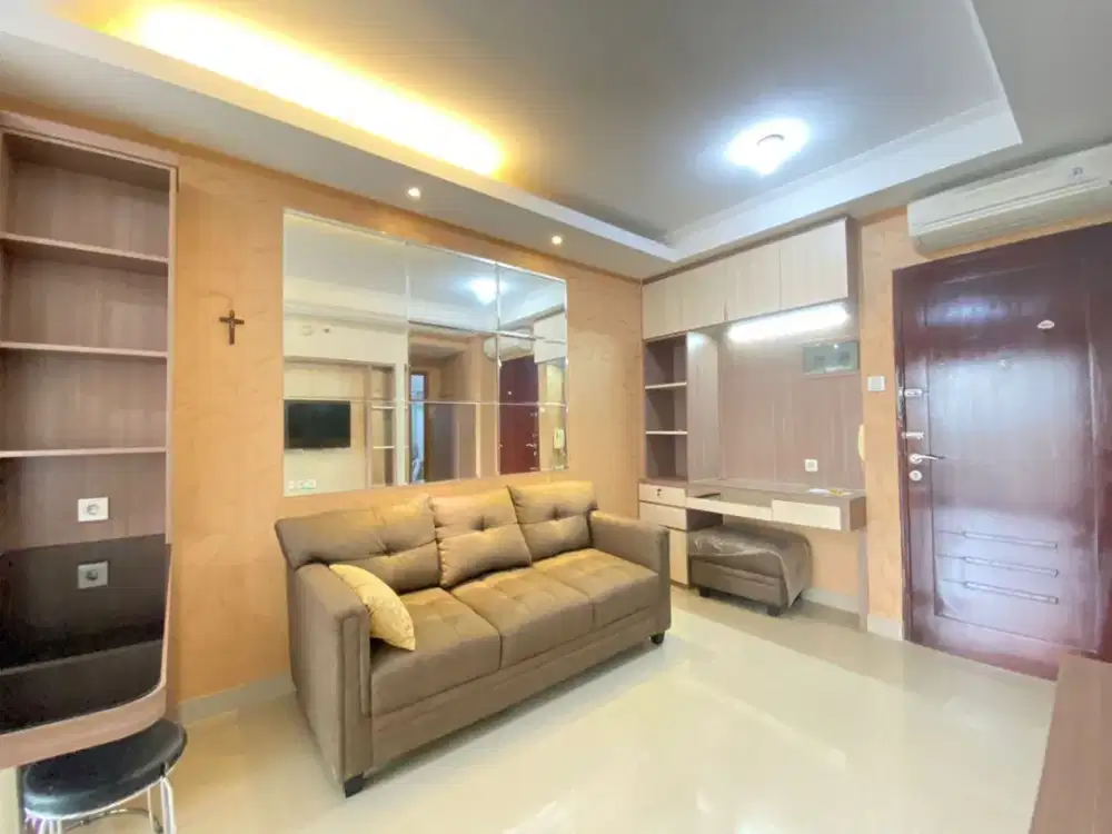 2bed room furnish interior lt rendah SIAP HUNI Apt.Mediterania garden res 2