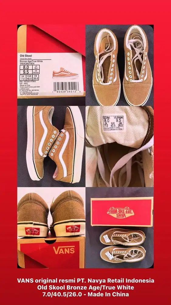 Vans Old Skool Bronze Age True White