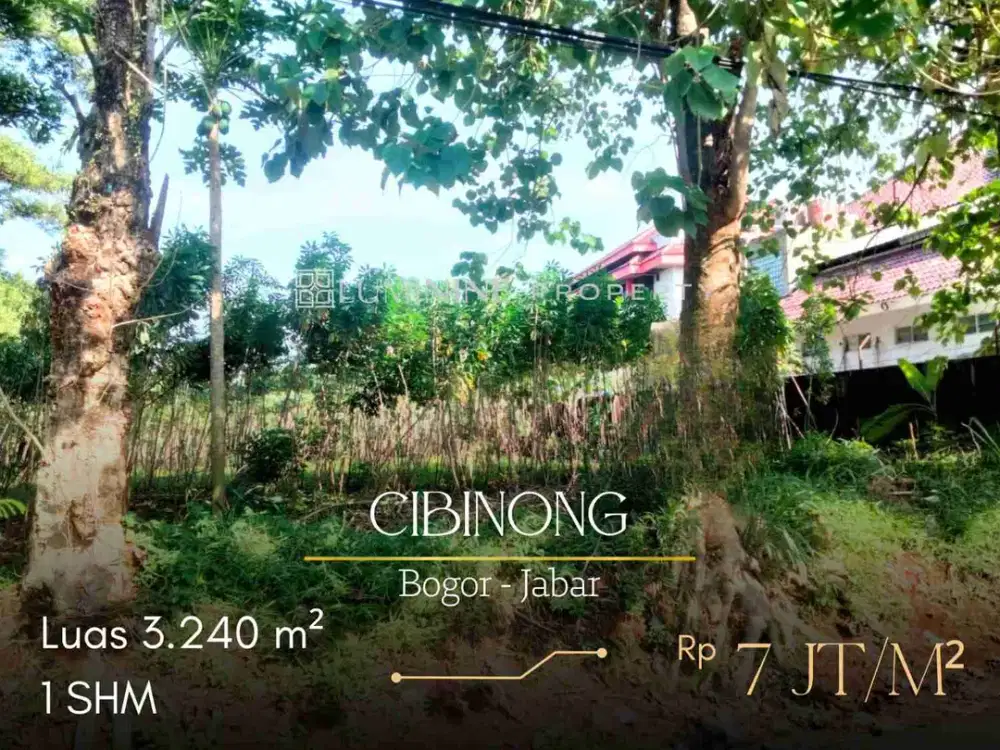 DIJUAL TANAH BAGUS LOKASI STRATEGIS DI JALAN UTAMA PEMDA CIBINONG ( DH )