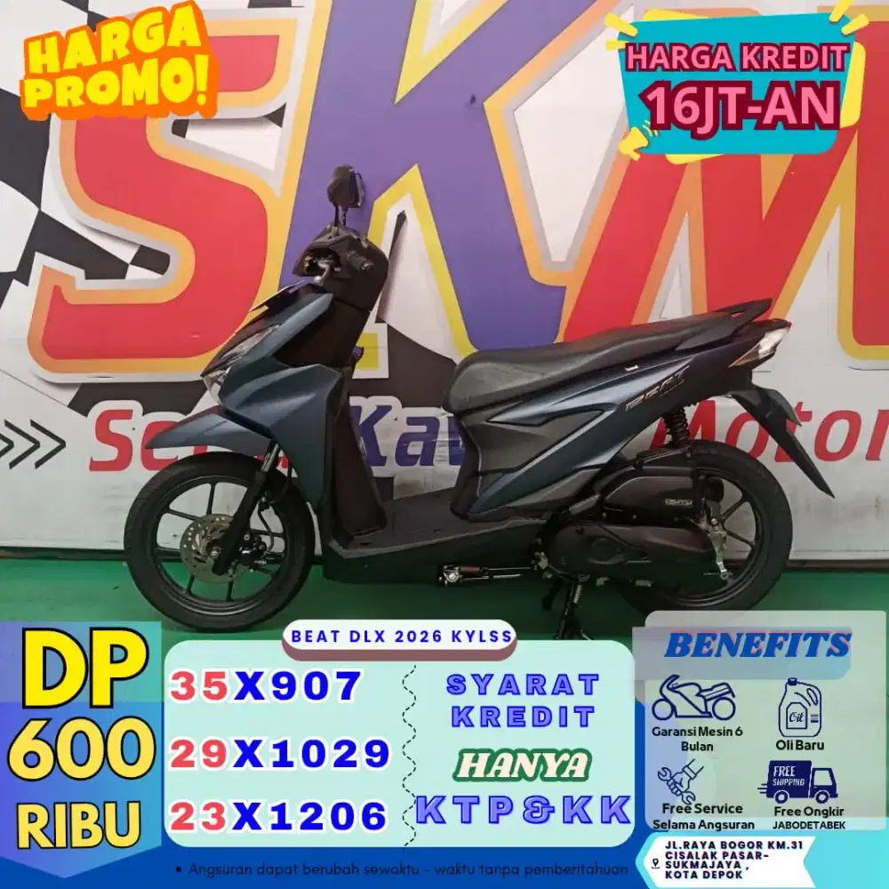 Dp 600rb bawa pulang beat deluxe keyless 2026