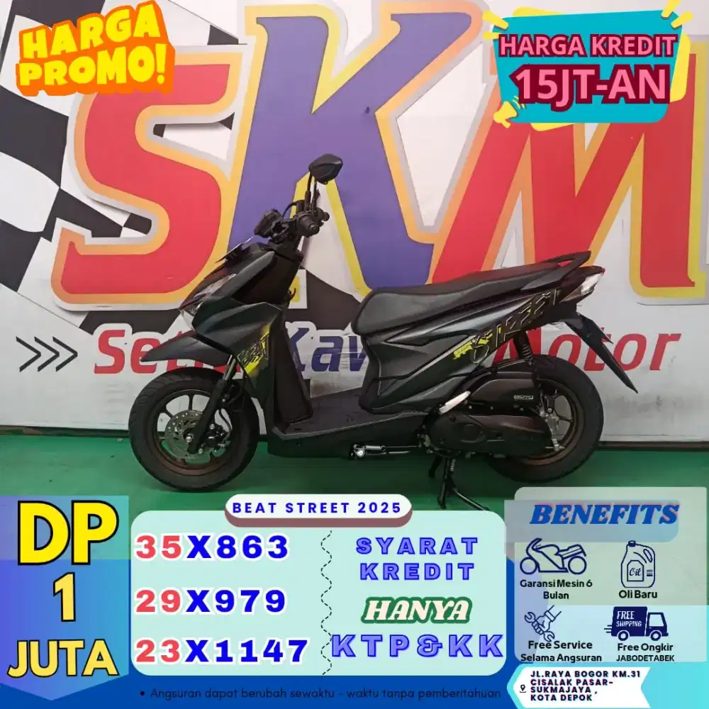 Kredit dp 1juta beat street 2025 km low