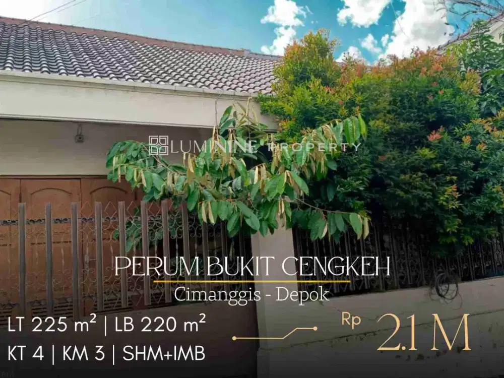 DIJUAL RUMAH MURAH POSISI HOEK DI PERUM BUKIT CENGKEH CIMANGGIS DEPOK ( DH )